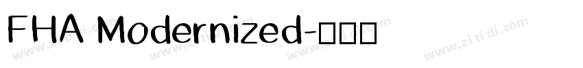 FHA Modernized字体转换